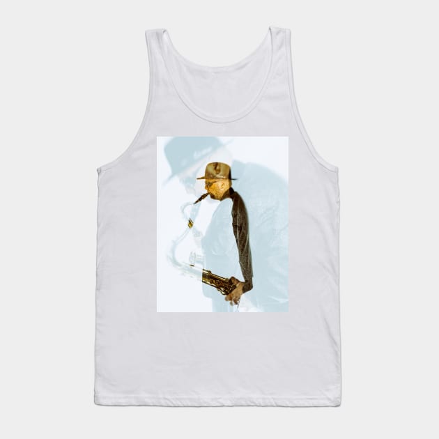 Sax Player Tank Top by ansaharju